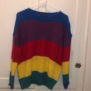 Rainbow Long Sleeve Sweater